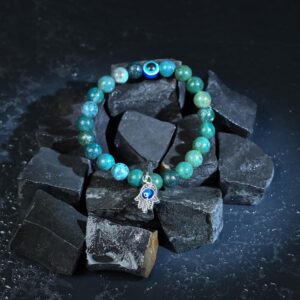 ZAICUS Crystal Bracelet for Men and Women – Evil Eye & Hamsa Hand Charm Bracelet for Protection, Good Luck & Positive Energy